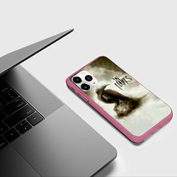 Чехол iPhone 11 Pro матовый Sounds of a Playground Fading, цвет: 3D-малиновый — фото 2