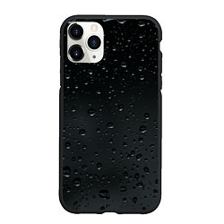 Чехол iPhone 11 Pro матовый Ночной дождь, цвет: 3D-черный