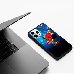 Чехол iPhone 11 Pro матовый Brawl Stars перс Meg, цвет: 3D-черный — фото 2