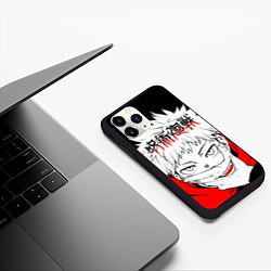 Чехол iPhone 11 Pro матовый Jujutsu Kaisen, Юдзи Итадори, цвет: 3D-черный — фото 2