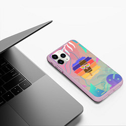 Чехол iPhone 11 Pro матовый Эскимо в Тропиках, цвет: 3D-розовый — фото 2