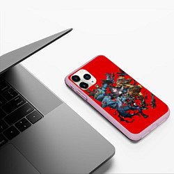 Чехол iPhone 11 Pro матовый APEX Team, цвет: 3D-розовый — фото 2