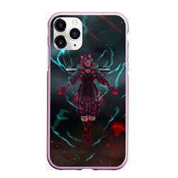 Чехол iPhone 11 Pro матовый The Eye of the Storm, цвет: 3D-розовый