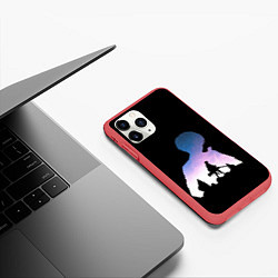 Чехол iPhone 11 Pro матовый Акерман Леви один, цвет: 3D-красный — фото 2