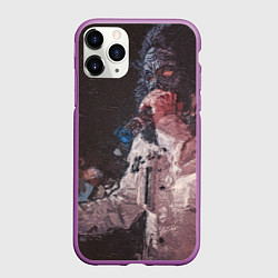 Чехол iPhone 11 Pro матовый Paul de Technoir, цвет: 3D-фиолетовый