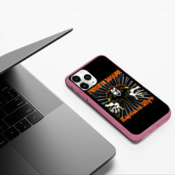 Чехол iPhone 11 Pro матовый Герои и Злодеи КиШ, цвет: 3D-малиновый — фото 2