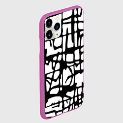 Чехол iPhone 11 Pro матовый Черно-Белый мотив Cantabrigiensia, подходящий для, цвет: 3D-фиолетовый — фото 2