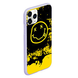 Чехол iPhone 11 Pro матовый Нирвана Гранж Nirvana Smile, цвет: 3D-светло-сиреневый — фото 2