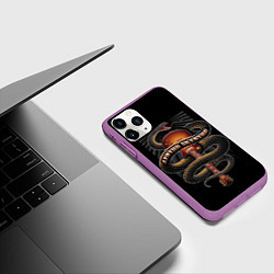 Чехол iPhone 11 Pro матовый LYNYRD SKYNYRD SNAKE, цвет: 3D-фиолетовый — фото 2