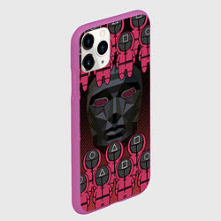Чехол iPhone 11 Pro матовый ВЕДУЩИЙ С ОХРАННОЙ GUARDS, цвет: 3D-фиолетовый — фото 2