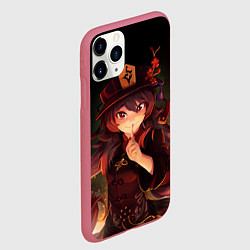 Чехол iPhone 11 Pro матовый Hu Tao GENSHIN IMPACT, цвет: 3D-малиновый — фото 2
