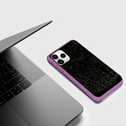 Чехол iPhone 11 Pro матовый Квадрат Малевича как фон, цвет: 3D-фиолетовый — фото 2