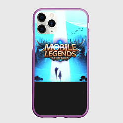 Чехол iPhone 11 Pro матовый MOBILE LEGENDS BANG BANG МОБА ЛЕГЕНДС, цвет: 3D-фиолетовый