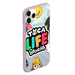 Чехол iPhone 11 Pro матовый Toca Life: Stories, цвет: 3D-розовый — фото 2