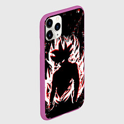 Чехол iPhone 11 Pro матовый Dragon ball super, цвет: 3D-фиолетовый — фото 2