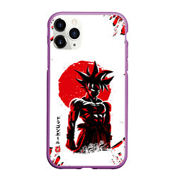 Чехол iPhone 11 Pro матовый Dragon ball, цвет: 3D-фиолетовый