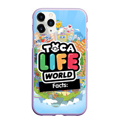 Чехол iPhone 11 Pro матовый Toca Life World, цвет: 3D-светло-сиреневый