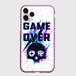 Чехол iPhone 11 Pro матовый Game OVER - NEON 3D, цвет: 3D-фиолетовый