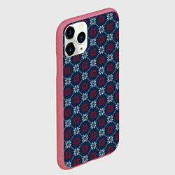 Чехол iPhone 11 Pro матовый Свитер Алатырь, цвет: 3D-малиновый — фото 2