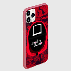 Чехол iPhone 11 Pro матовый Игра в кальмара BIG, цвет: 3D-малиновый — фото 2