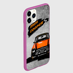 Чехол iPhone 11 Pro матовый Maшина Mini, цвет: 3D-фиолетовый — фото 2