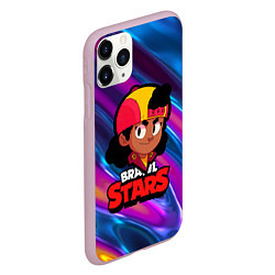 Чехол iPhone 11 Pro матовый BrawlStars Meg, цвет: 3D-розовый — фото 2