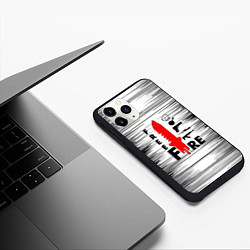 Чехол iPhone 11 Pro матовый Free Fire Фри Фаер,, цвет: 3D-черный — фото 2