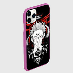 Чехол iPhone 11 Pro матовый ЗАКЛИНАНИЕ ИТАДОРИ СУКУНА, цвет: 3D-фиолетовый — фото 2