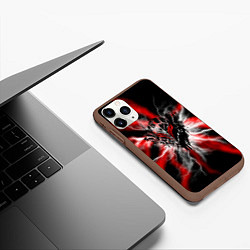 Чехол iPhone 11 Pro матовый Berserk разряд молнии, цвет: 3D-коричневый — фото 2