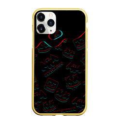 Чехол iPhone 11 Pro матовый MARSHMELLO MELT - МАРШМЕЛЛО, цвет: 3D-желтый