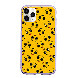 Чехол iPhone 11 Pro матовый FORTNITE BANANA FACE PATTERN ФОРТНАЙТ ЛИЦО БАНАНА, цвет: 3D-светло-сиреневый