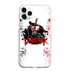 Чехол iPhone 11 Pro матовый BERSERK LOGO БЕРСЕРК, цвет: 3D-белый