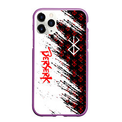 Чехол iPhone 11 Pro матовый Berserk Anime, цвет: 3D-фиолетовый