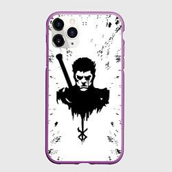 Чехол iPhone 11 Pro матовый Берсерк Berserk, цвет: 3D-фиолетовый