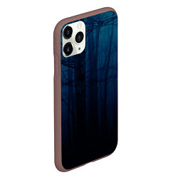 Чехол iPhone 11 Pro матовый Gloomy forest, цвет: 3D-коричневый — фото 2