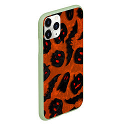 Чехол iPhone 11 Pro матовый Halloween print, цвет: 3D-салатовый — фото 2