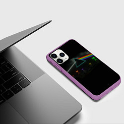 Чехол iPhone 11 Pro матовый ПИНК ФЛОЙД PINK FLOYD LOGO, цвет: 3D-фиолетовый — фото 2