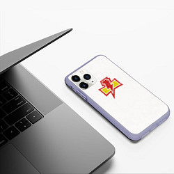 Чехол iPhone 11 Pro матовый Белые Шрамы цвет легиона, цвет: 3D-светло-сиреневый — фото 2
