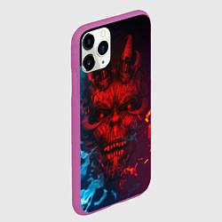 Чехол iPhone 11 Pro матовый Diablo Fire Ice, цвет: 3D-фиолетовый — фото 2