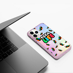 Чехол iPhone 11 Pro матовый Toca Life: Smile Logo, цвет: 3D-розовый — фото 2