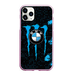 Чехол iPhone 11 Pro матовый MONSTER BMW MONSTER ENERGY, цвет: 3D-розовый