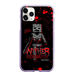 Чехол iPhone 11 Pro матовый WITHER SKELETON, цвет: 3D-светло-сиреневый