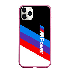 Чехол iPhone 11 Pro матовый MPower BMW, цвет: 3D-малиновый