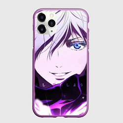Чехол iPhone 11 Pro матовый Сатору Гото кастует заклинание, цвет: 3D-фиолетовый