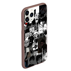 Чехол iPhone 11 Pro матовый Dead Inside Парни, цвет: 3D-коричневый — фото 2