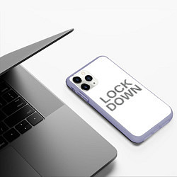 Чехол iPhone 11 Pro матовый QR Lockdown англ, цвет: 3D-светло-сиреневый — фото 2