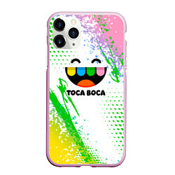 Чехол iPhone 11 Pro матовый Toca Boca: Улыбашка, цвет: 3D-розовый