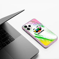 Чехол iPhone 11 Pro матовый Toca Boca: Улыбашка, цвет: 3D-розовый — фото 2