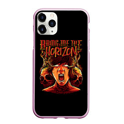 Чехол iPhone 11 Pro матовый BMTH BRING ME THE HORIZON, цвет: 3D-розовый