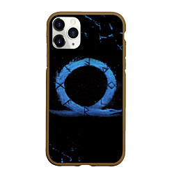 Чехол iPhone 11 Pro матовый GOD OF WAR LOGO ЭМБЛЕМА РАГНАРЁК, цвет: 3D-коричневый
